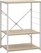 Syfax Magnetronkast 60x39,6x79,5 cm bewerkt hout wit en eikenkleurig