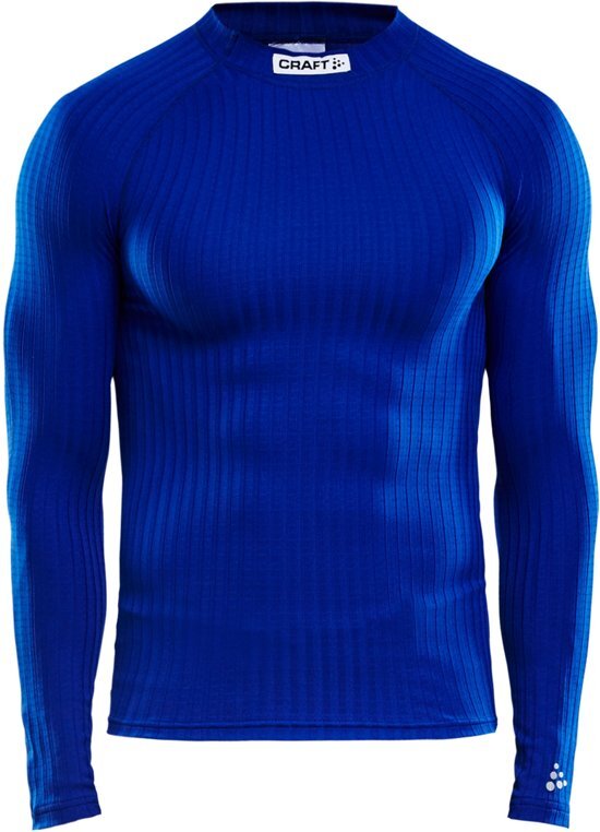 Craft Progress Baselayer Crewneck Longsleeve Sportshirt - Maat L - Mannen - donker blauw