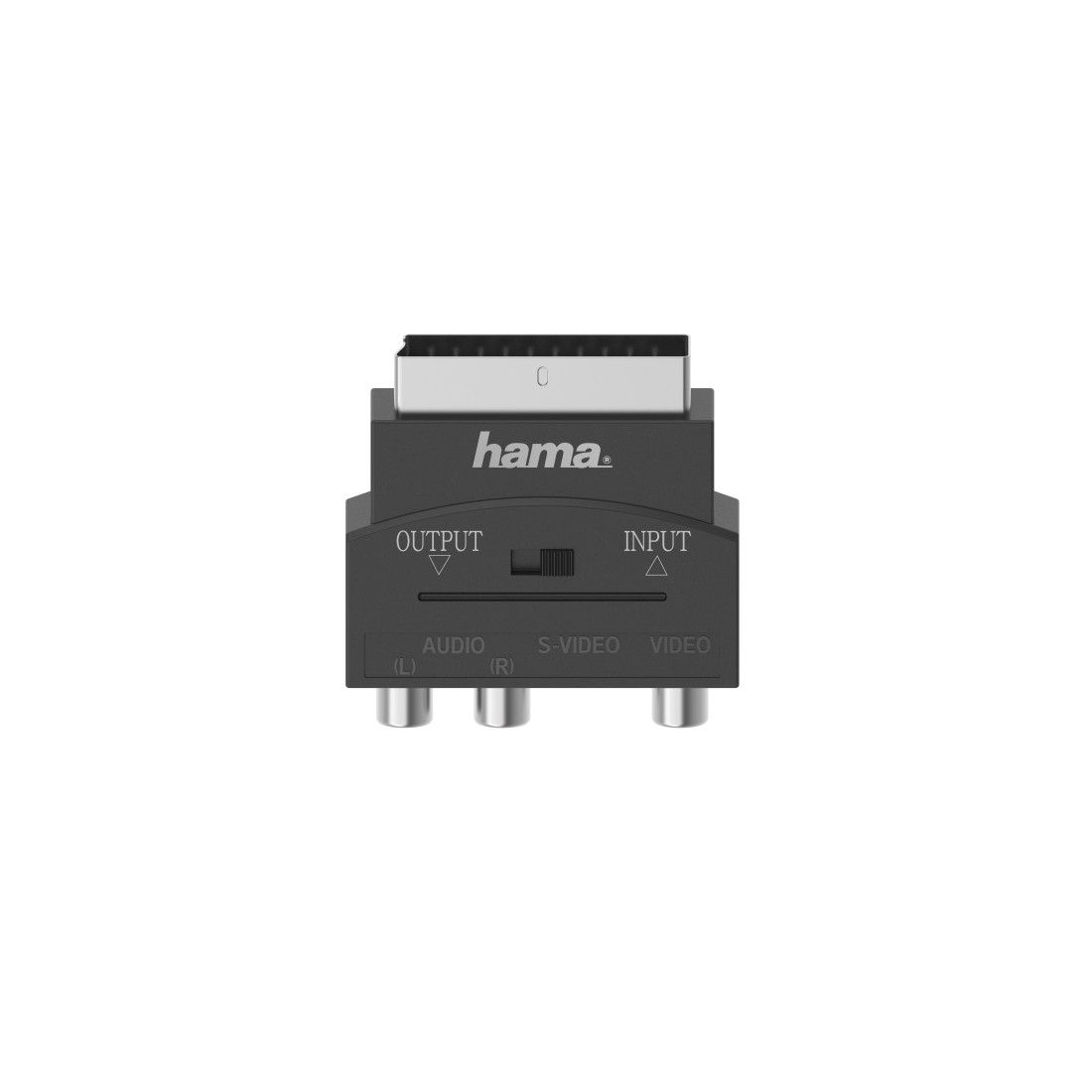 Hama 00205268 - Video kabel adapter - S-VHS - 3 x RCA + SCART (21-pin) - Zwart