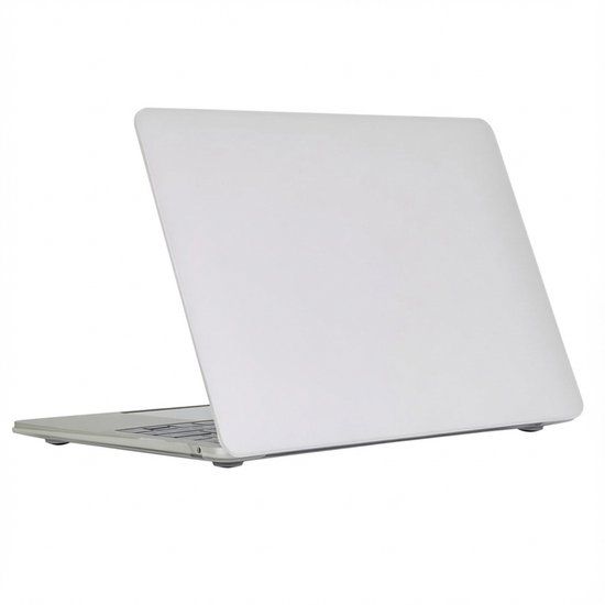 imoshion Laptop Cover - Geschikt voor MacBook Air 13 inch (2022) / Air 13 inch (2025) M4 chip / Air 13 inch (2026) M5 chip / Air 13 inch (2024) M3 chip - A2681/A3113/A3240/A3449 - Frosted Clear