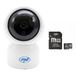 PNI IP390T 1080P videobewakingscamera pakket met PTZ WiFi H264 + microSD-geheugenkaart 128 GB met SD-adapter