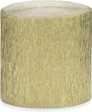 Merkloos / Sans Marque Crêpe papier slingers rol - streamers metallic goud 10 meter (4stuks) - partydeco