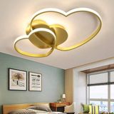 Merkloos Hartvormige Plafondlamp - Kinderkamer Lamp - Geel