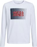 Jack & Jones Junior T-shirt Jjecorp Logo Tee Play Ls O-neck Noo 12244209 Wit