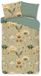 dekbedovertrek fleurs et plantes - 1 personne 140x200/220 cm - Vert - 100% Coton renforcé