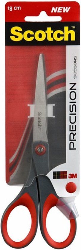 Scotch™ Precision Schaar - 18 cm - Grijs/Rood