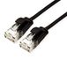 ROLINE UTP Data Center Patchkabel Cat.6A (Class EA), LSOH, extra dun, zwart, 0,5 m