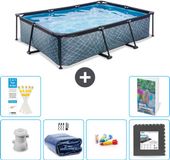 EXIT Toys EXIT Rechthoekig Stone Frame Zwembad - 300 x 200 x 65 cm