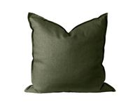 Scandi Living Housse de coussin en lin Calm 50x50 cm Forest Green