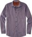 OLYMP Casual modern fit overhemd - twill - bruin gestreept - Strijkvriendelijk - Boordmaat: 39 - 40