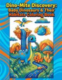 Dino-Mite Discovery: Baby Dinosaurs & Their Habitats Coloring Book