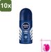 Nivea 10 x Cool Kick Men's Roll-on Deodorant - 50 ml