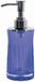 Spirella Sydney Zeepdispenser – Acryl Zeephouder – Transparant met Paars Accent