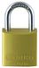 ABUS Hangslot 72/40 Titalium - Lichtgewicht Aluminium, Hoge Corrosie | Veiligheidsniveau 6, gehard stalen beugel met Nano Protect coating, automatische vergrendeling, inclusief 2 sleutels, geel