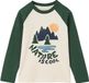 Vertbaudet Jongensshirt met lange mouwen Groen Katoen Maat 128