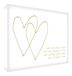 Feel Good Art Gallery Twins afbeelding op canvas voor doop voor pasgeborenen, 60 x 40 x 4 cm, groot, beige