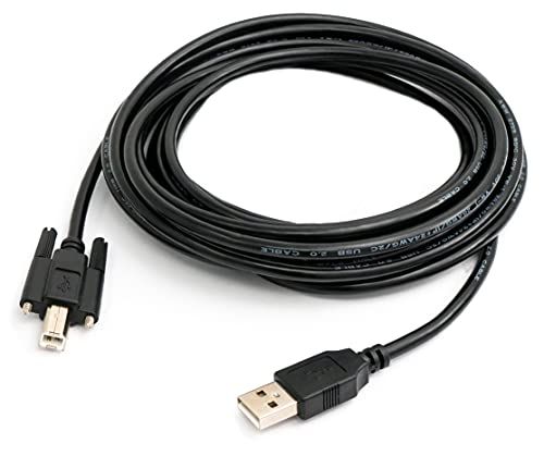 Systems USB 2.0 kabel 5 m type A naar B zwart