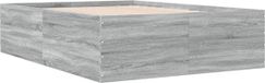 vidaXL Cadre de lit - Bois - Gris Sonoma - 140x200 cm