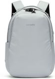 Pacsafe V Carry on Backpack - 16L - All-around Rugtas - RFID-blokkerend - Geschikt voor 13-inch laptop - Beveiligde Reistas - Lichtgrijs