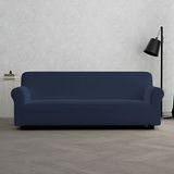 MB HOME BASIC Rekbare bankhoes Dahlia, donkerblauw, 3 plekken