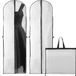 Goodivery ® Extra Lange Opvouwbare Kledinghoes voor Jurken en Kostuums met Ademend Ontwerp - Wit