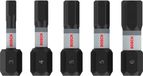 Bosch PRO Embout de vissage à emmanchement hexagonal H3 H4 H5(x2) H6 25 mm 5 pièces