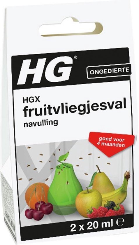 HG fruitvliegjesval navulling 2 stuks in doos