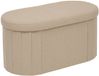 ATMOSPHERA CREATEUR D'INTERIEUR Pouf Fink ovale pliable 38x76cm beige