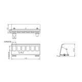 ROLINE DIN-rail adapter, leeg, voor 6 keystones