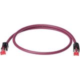 Klotz Netwerkkabel CAT, 5m RJ45, RJ45, bordeauxrood, paars, digitale interfacekabels