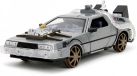 Jada Terug Naar De Toekomst III DeLorean 1885 1:24 Figuur Zilver