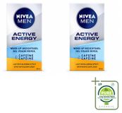 NIVEA MEN 2 x Active Energy Nettoyant visage à la caféine - 50 ml