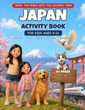 Japan Activity Book for Kids Ages 5-10