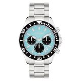 s.Oliver Montre pour homme - Ronde - Argent - 41 mm - Montre en métal avec mouvement à quartz sur le bracelet en acier inoxydable avec boucle déployante - Montre analogique - Étanche 10 ATM