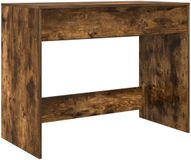 vidaXL Bureau met Lade Gerookt eiken 100 x 50 x 78 cm