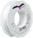 Zijden band Lyon 25 mm/25 m wit