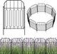 Allecto plus - Barrière de clôture de jardin en métal, 25 pièces - Pelouse extérieure Terrasse - 31 cm x 41 cm