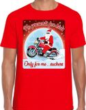 Bellatio Decorations Shoppartners Bv Fout Kerstshirt / t-shirt - No presents for kids only for me suckers - motorliefhebber / motorrijder / motor fan rood voor heren - kerstkleding / kerst outfit M