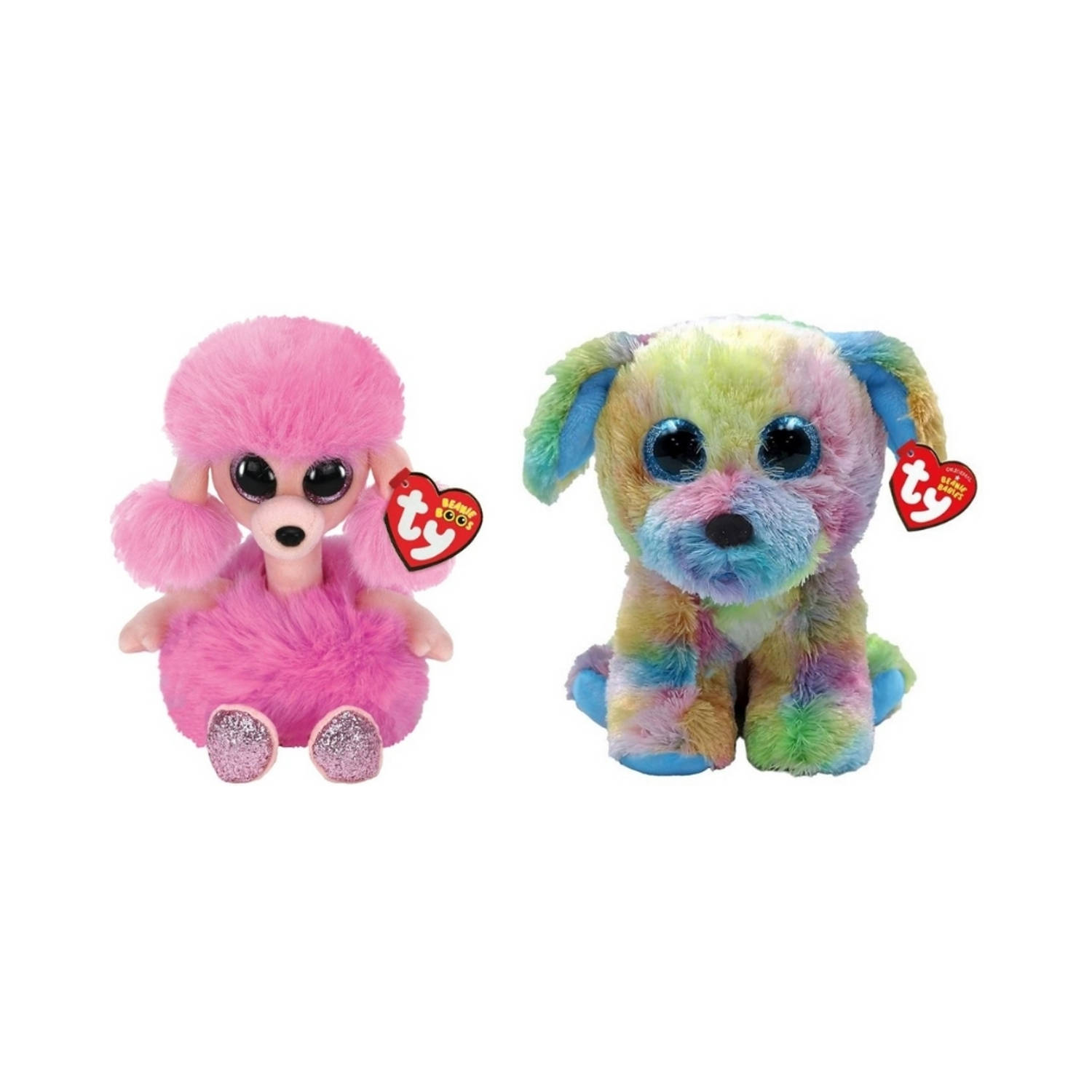 TY - Knuffel - Beanie Boo's - Camilla Poodle & Max Dog