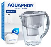 Carafe filtrante 2,8 litres - Gris - Incluant 3 filtres Maxfor+