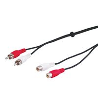 Wentronic AVK 125-150 - Audio/Video kabel - 1.5m - 2x RCA male/female