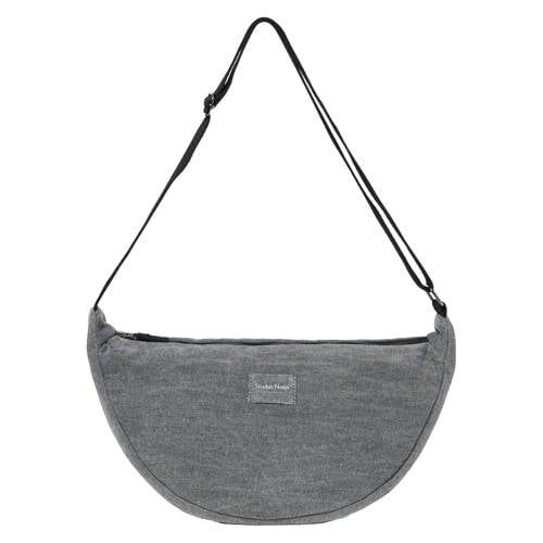 Studio Noos denim crossbody tas Denim Solid grijs