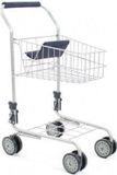Bayer Chic 2000 760 50 metalen winkelwagen met geïntegreerde poppenstoel, leuke aanvulling op de winkel, marineblauw