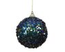 Decoris boule de Noël 8cm plastique vert 1 pièce