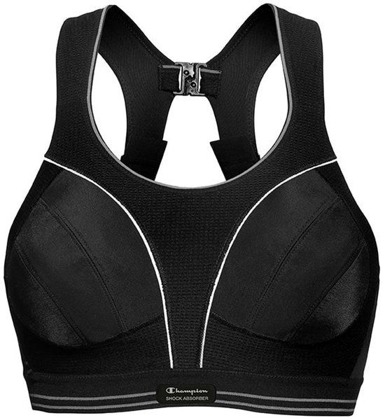 Shock Absorber Ultimate Run Sportbeha Dames Zwart 75D