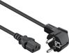 Allteq C13 apparaatsnoer - Zwart - 7.5 meter - Haaks