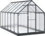 vidaXL Tuinkas, 185 x 363,5 x 207 cm, Aluminium, Gegalvaniseerd staal, Anthraciet
