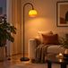 Lampe sur pied, E27, noir, vintage, style industriel