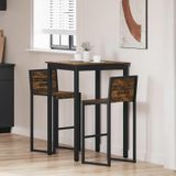 Maison Exclusive table de bar rectangulaire, faite de panneaux de particules