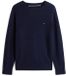 Tommy Hilfiger Heren Gebreide Trui M Wol Donkerblauw